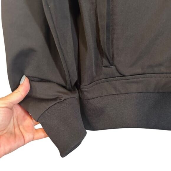 Puma Black Athletic Puma Cat Logo Mock Neck Full Zip Jacket Men Sz M - Picture 5 of 10